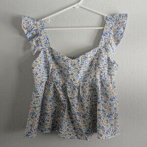 *3/$25* Women's Floral Flowy Tank Top, Like New - Size Medium